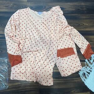 NWT Hale Bob Two Piece Bamboo Pajama Pants Set Size S